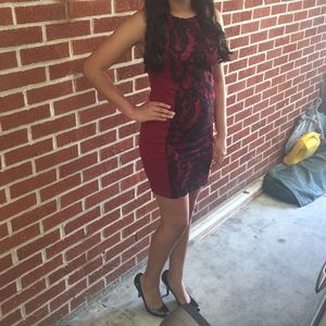 Burgundy Tight Dress